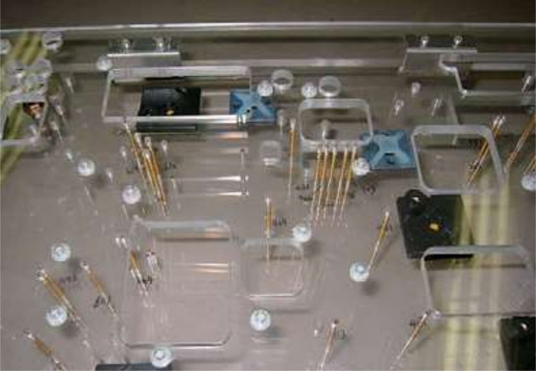 Exemplo de Jig de inspeção de PCBs trabalhado numa das nossas placas
